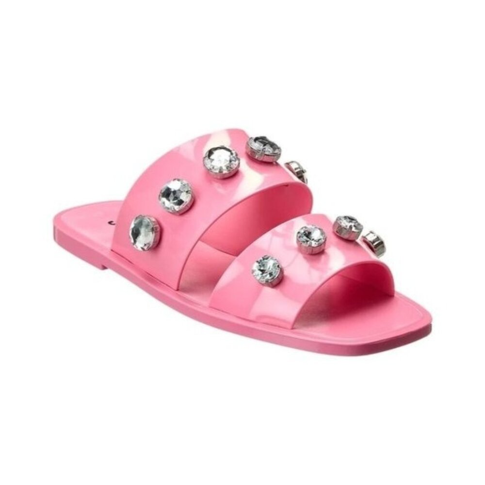 Schutz Lizzie Crystal Sandals in Pink